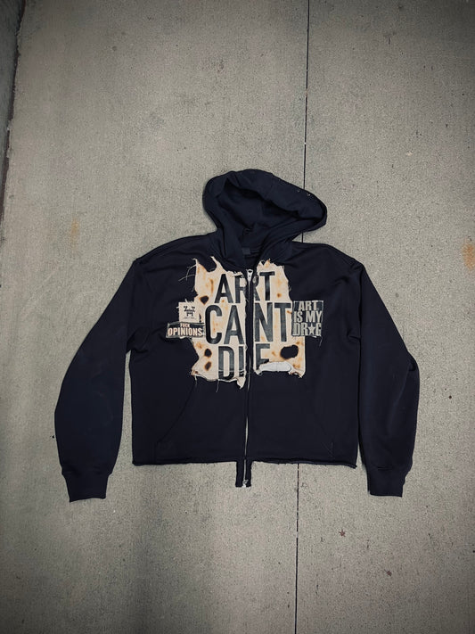 1 of 1 Vintage “Burnt Polaroid Film” Zip Up