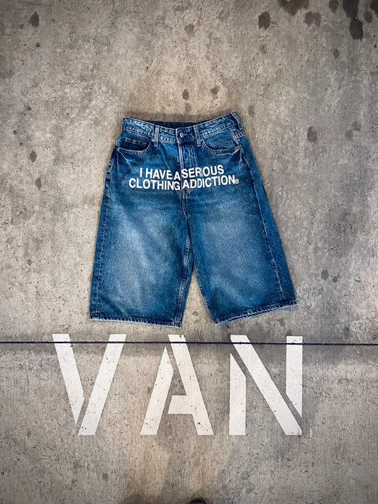 Denim “Clothing Addict” Jorts