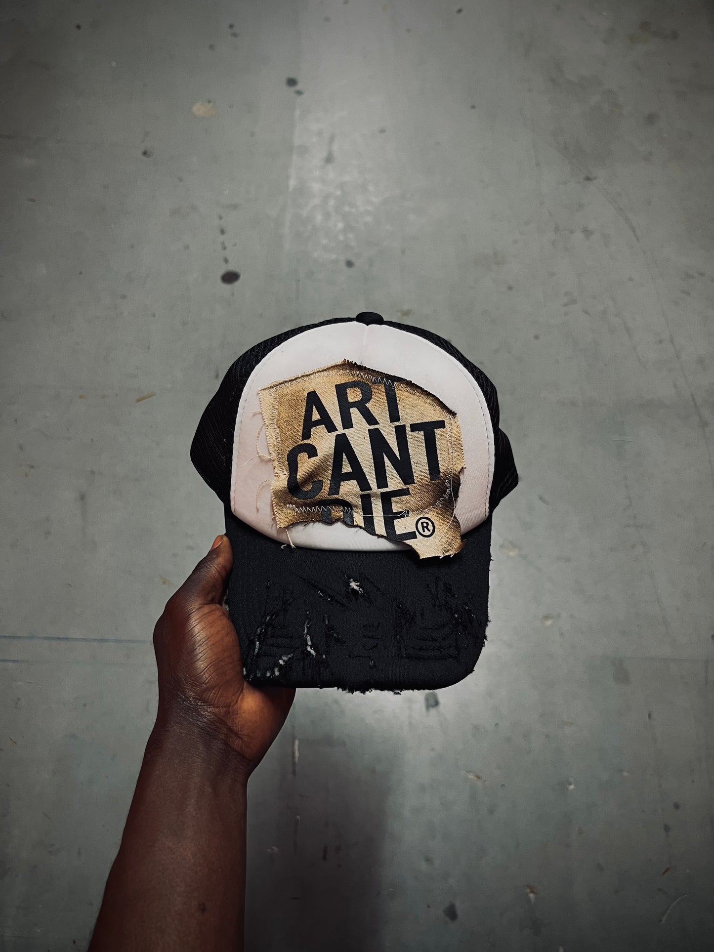 Black “Staple ACD Burn” Trucker