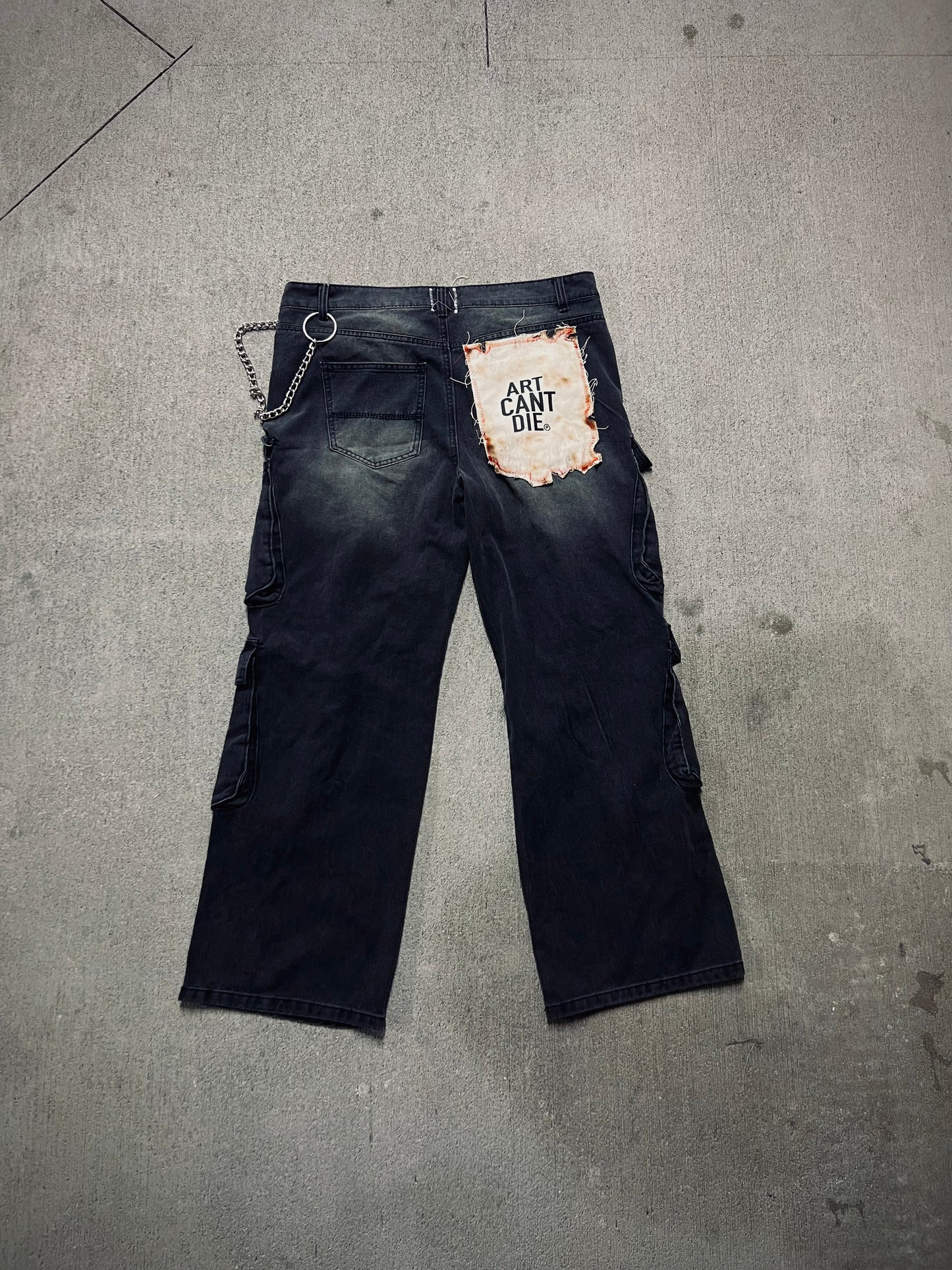 Black “IHASCA” Cargo Pants