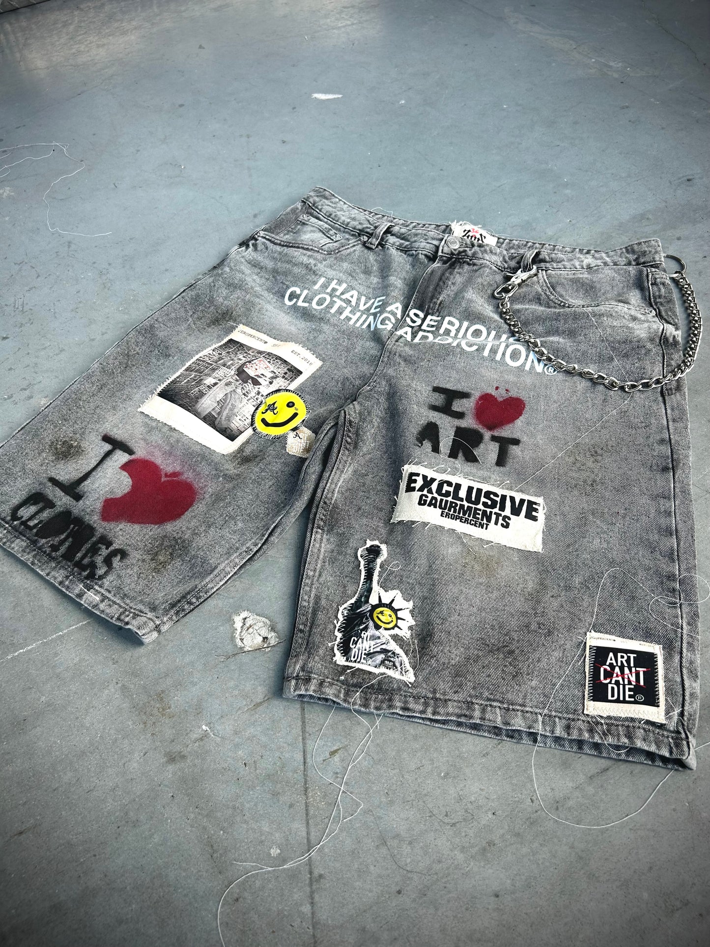 “Delusional Art Fanatic” Jorts