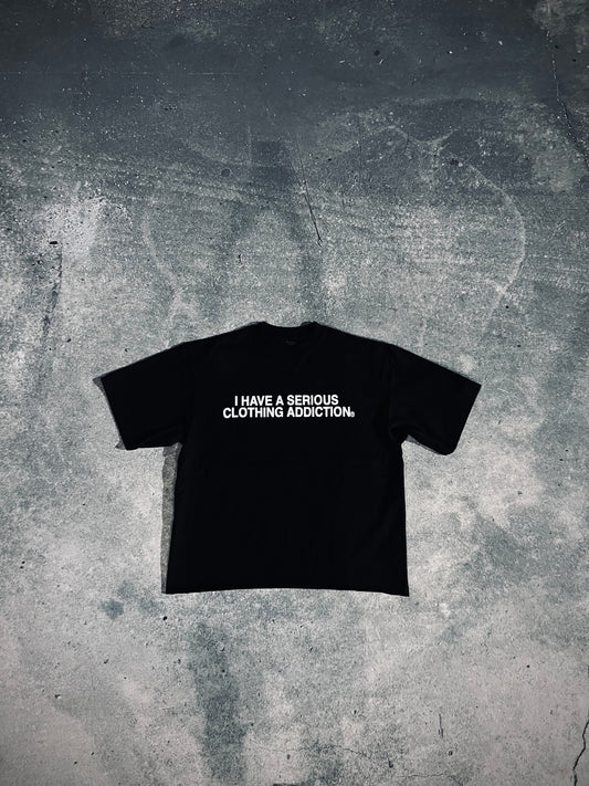 Black “Clothing Addict” Tee