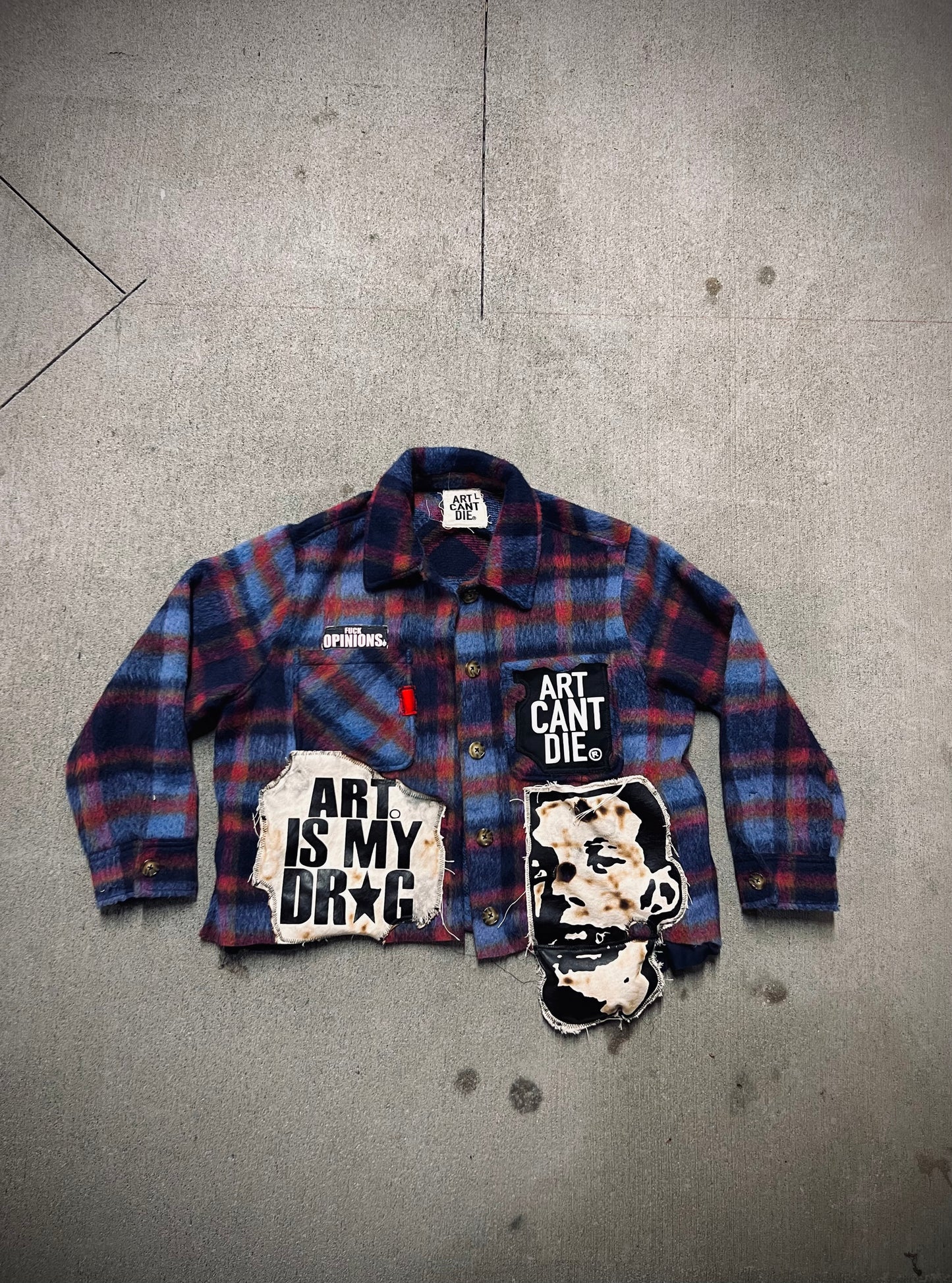 1 of 1“Addictive Burnt Wool” Flannel Jacket