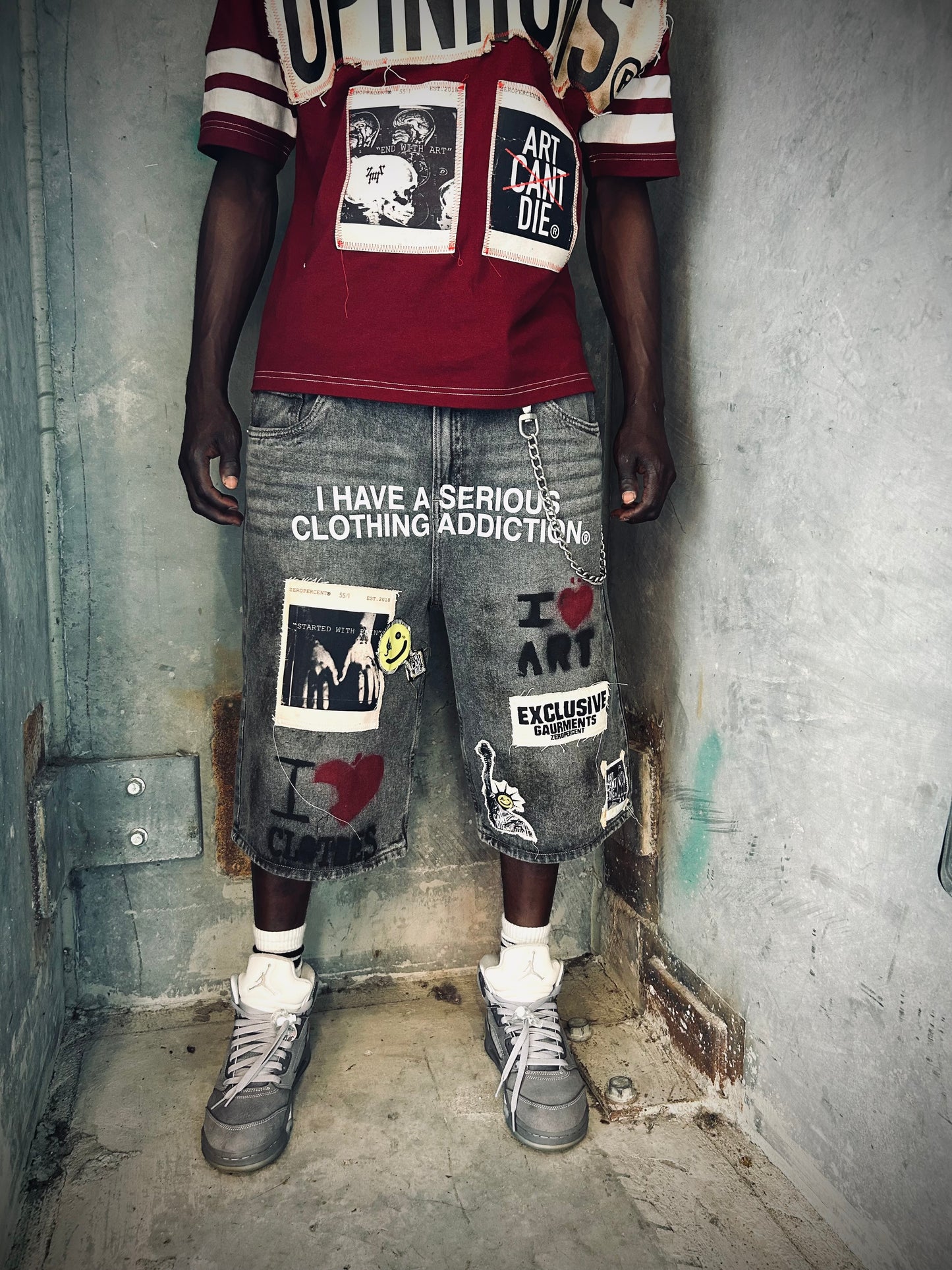 “Delusional Art Fanatic” Jorts