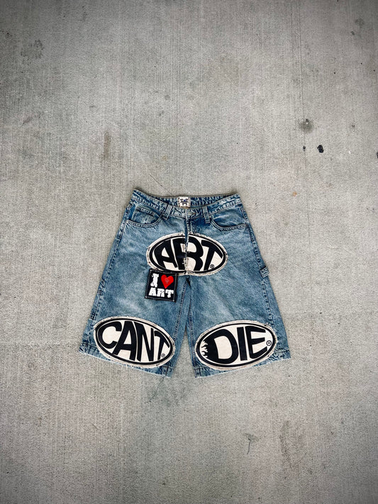 “Art Cant Die” Fan Jorts
