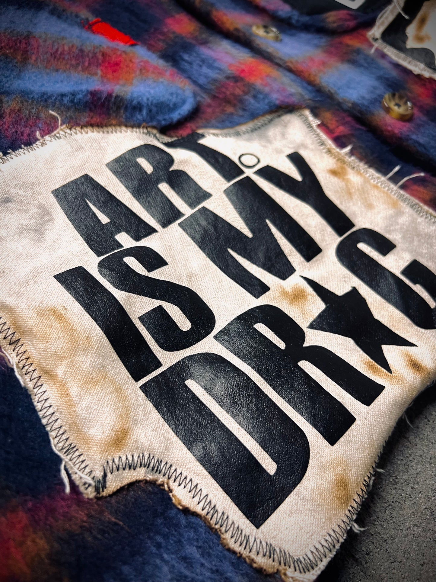 1 of 1“Addictive Burnt Wool” Flannel Jacket