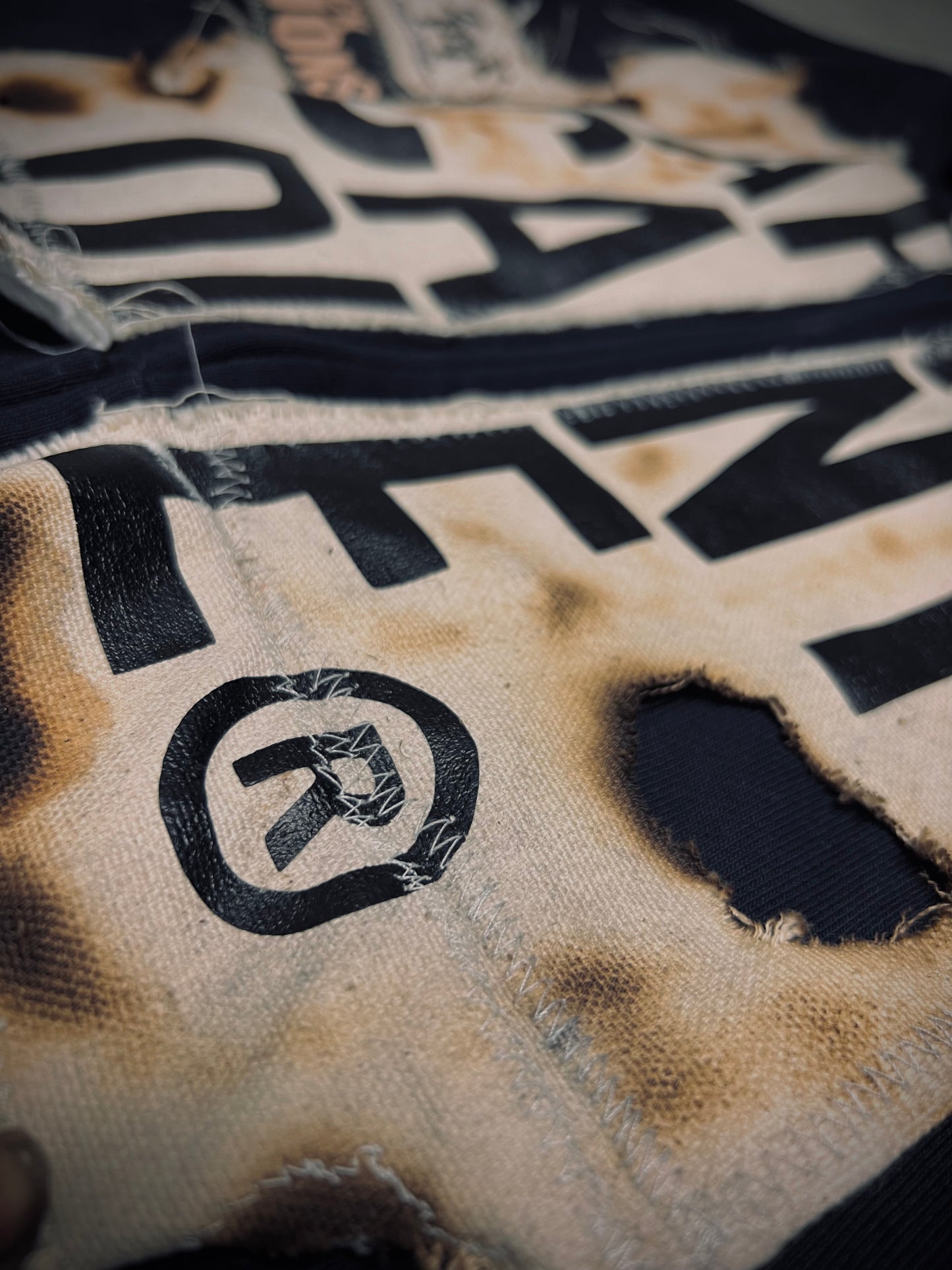 1 of 1 Vintage “Burnt Polaroid Film” Zip Up