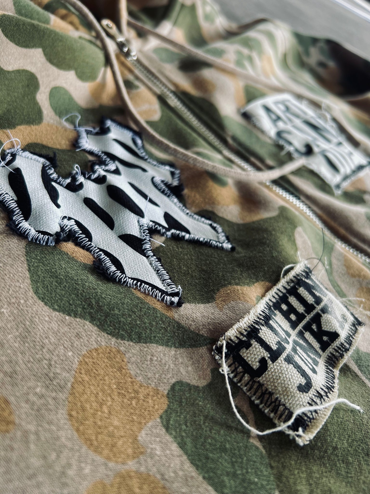 “Weirdo Camo” ACD Zip Up