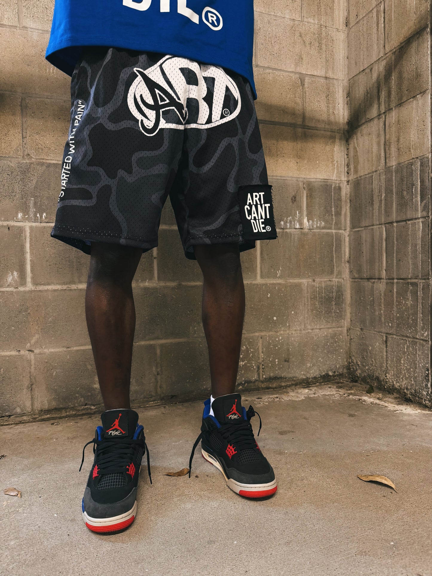 Black “ACD Camo” Shorts