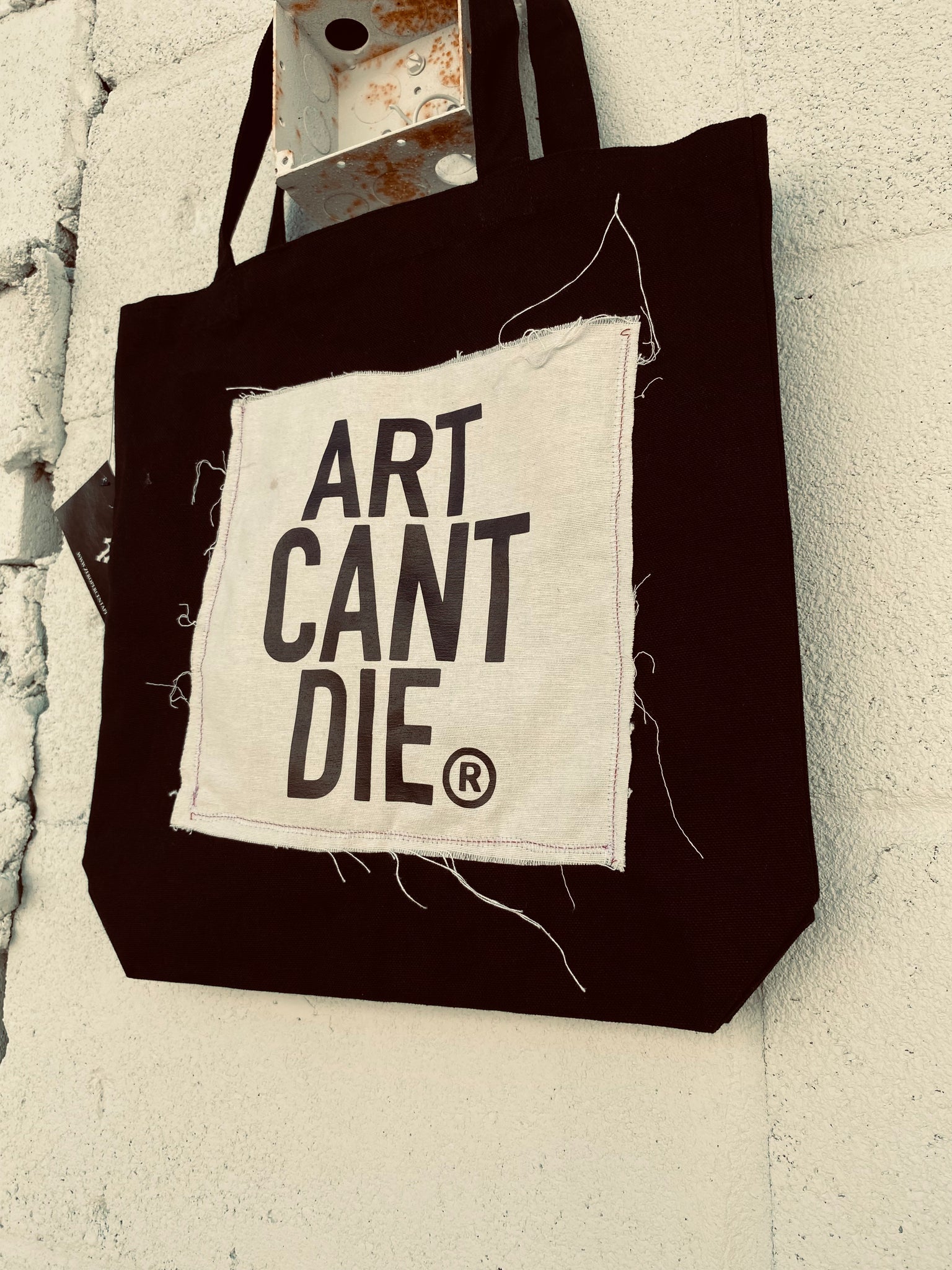 “Art Cant Die” x “Fuck Opinions” Tote